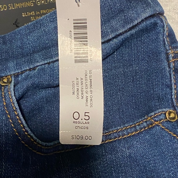 Chico's So Slimming Girlfriend Ankle Jeans - Picture 7 of 9